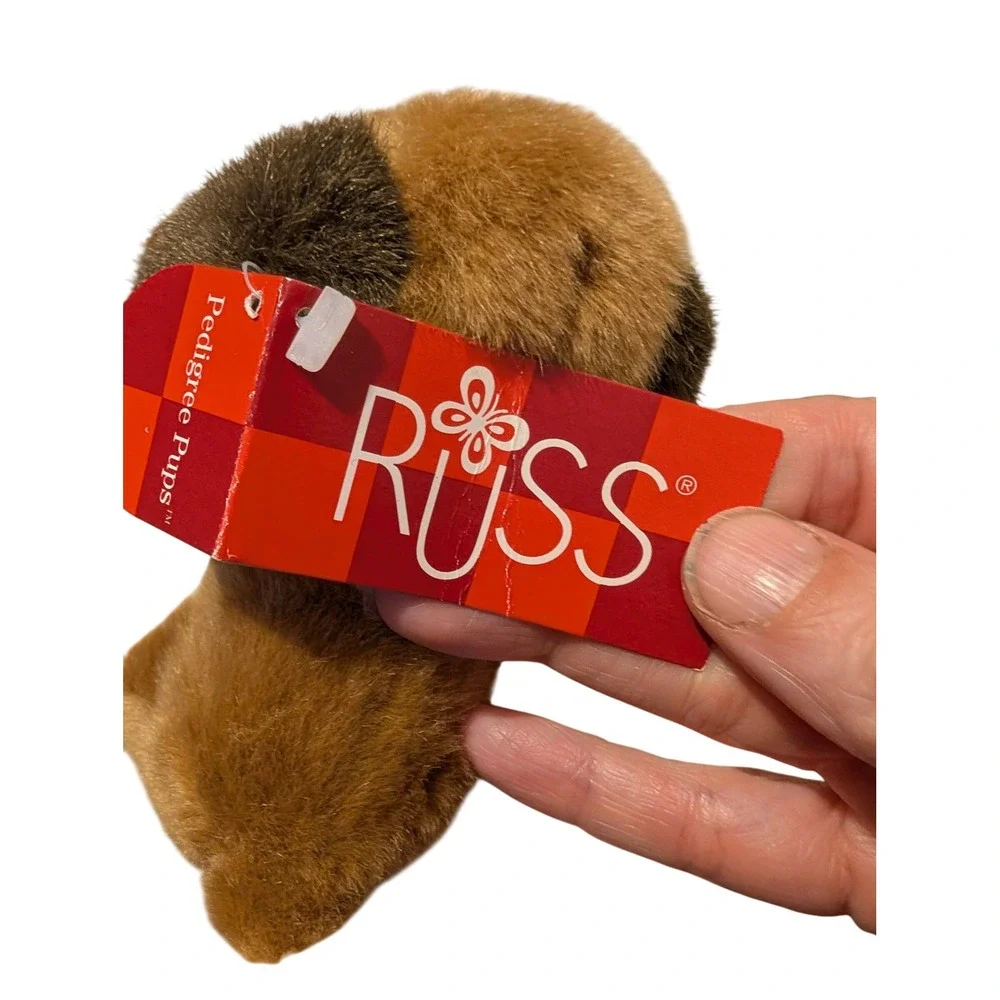 Russ Berrie Pedigree Pups Barrels Saint Bernard Puppy Plush Small Deadstock NWT